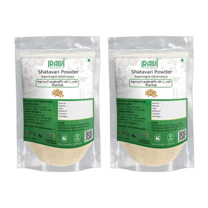 IRAIVI Premium Shatavari Powder – 200g | Thaneer Vittan Kizhangu | 100% Pure Herbal Supplement for Natural Balance & Vitality | Supports Women's Wellness & Hormonal Harmony