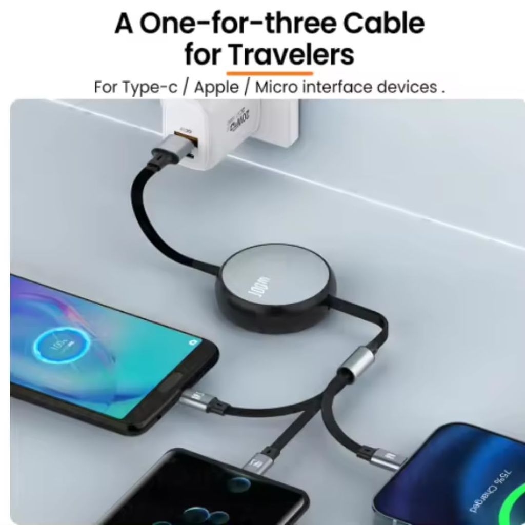 4 in 1 Retractable Charging Cable