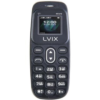 Livix L1 (Dual SIM, 0.66 Inch Display, 800 mAh Battery, Black)