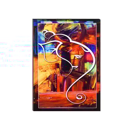 6MM MDF Lord Ganesha Satin Matt Texture UV Art Painting