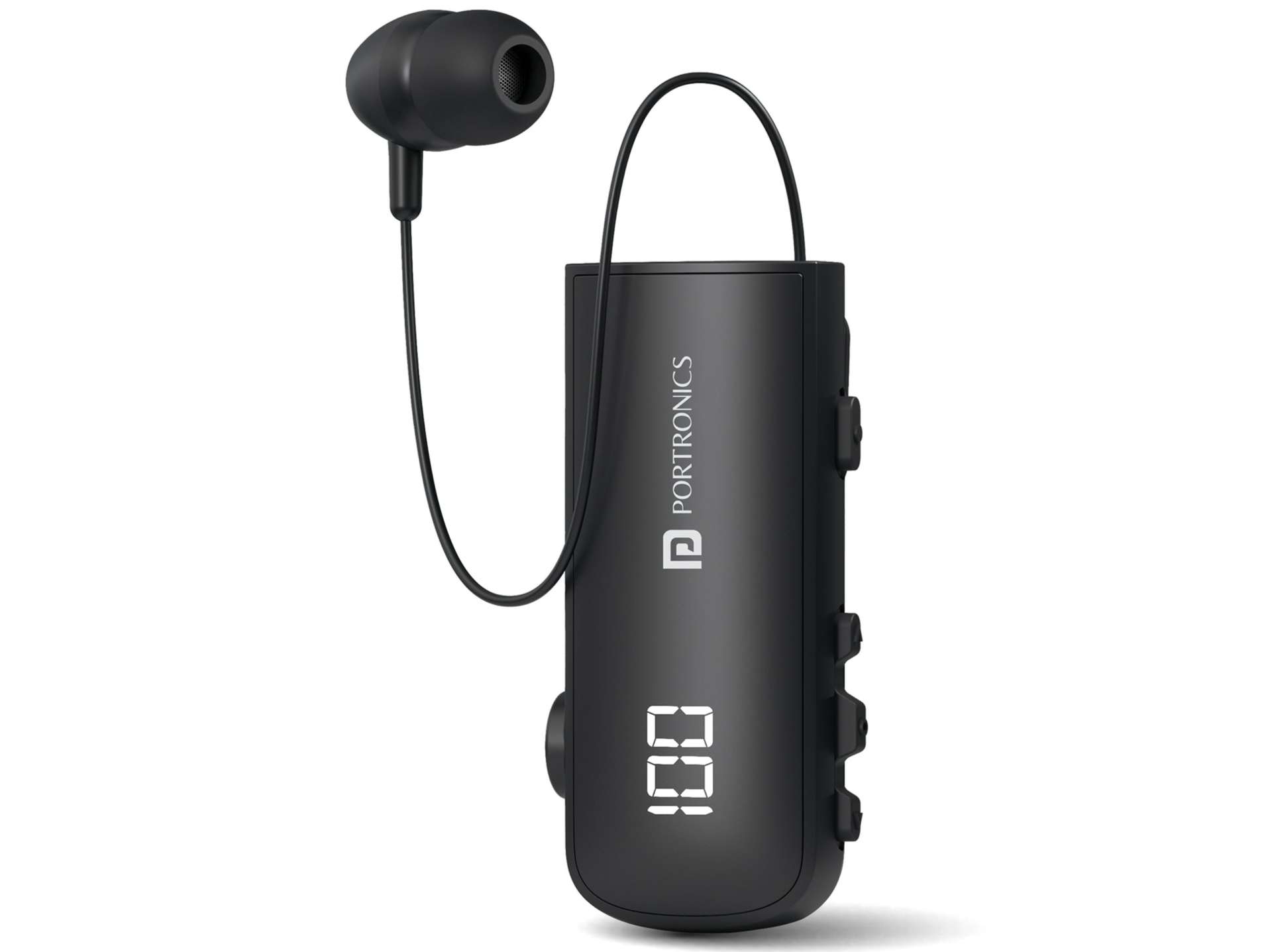 Portronics Harmonics Klip 7 Upto 30 Hours Playtime, Bluetooth Version 5.4, In Built ENC, LED Battery Display