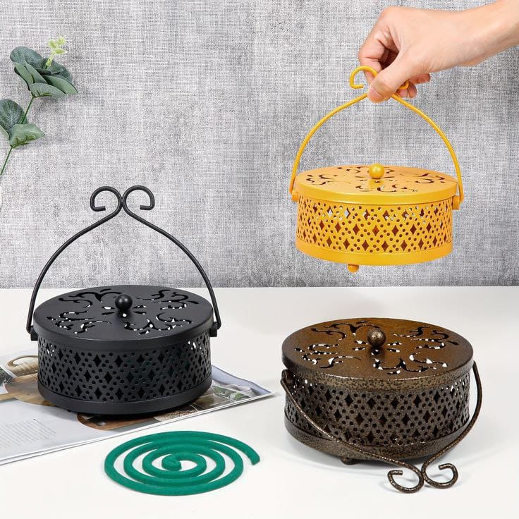 Mosquito Coil Burner Box + Safety Cover🦟