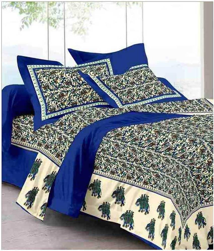 Bombay Spreads Cotton King Bedsheet ( Multi )