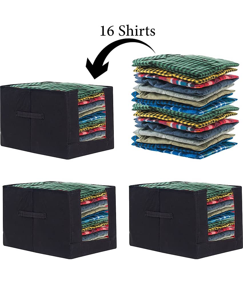 PrettyKrafts Shirt Stacker Closet Organizer - Shirts and Clothing Organizer - (Set of 3)