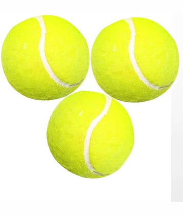 A1VK Cricket Tennis Ball Green Pack of 3