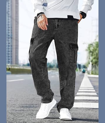 Eyebogler Solid Men's Jeans - Black ( Pack of 1 )