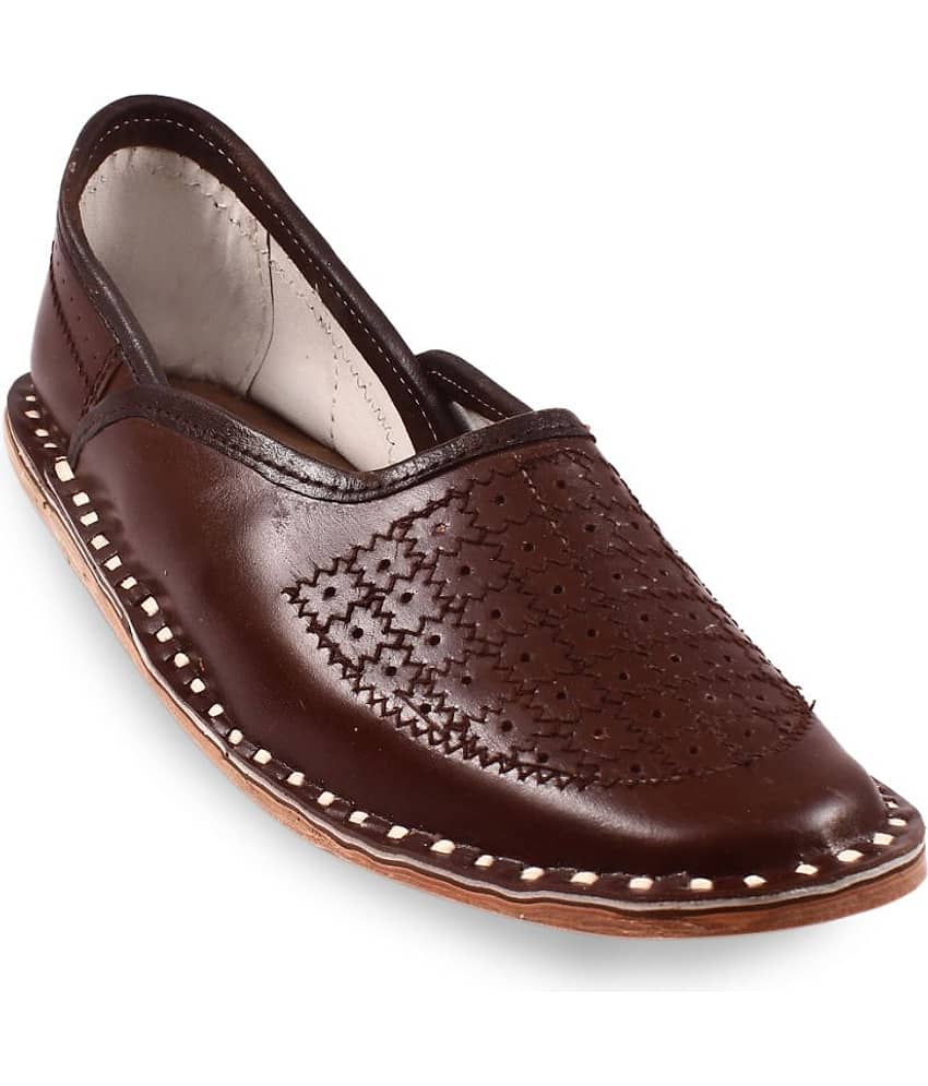 Anjaneya Creations Brown Men's Jutti