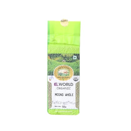 Elworld Agro & Organic Food Products Moong Whole 500g