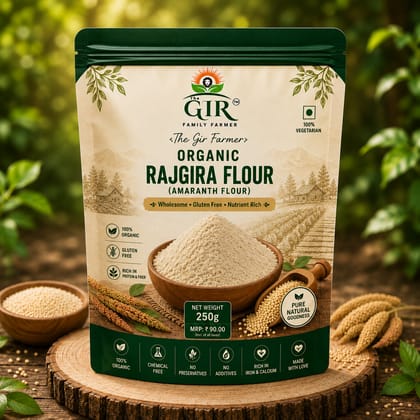 Organic Rajgira Flour Gluten-Free Amaranth Atta | The Gir Farmer Organic Rajgira Flour Gluten-Free Amaranth Atta | The Gir Farmer