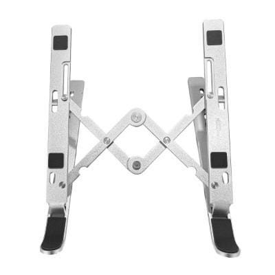 Portronics My Buddy K2 Portable Laptop Stand with 7 Adjustable Level, Ergonomic Design, Multifunctional for All Laptops(Grey)