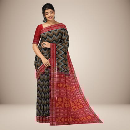 Handwoven Sambalpuri Cotton Saree Handwoven Sambalpuri Cotton Saree