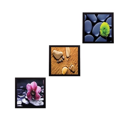 Set Of 3 Natural Beauty Shots Satin Matt Texture UV Art Painting