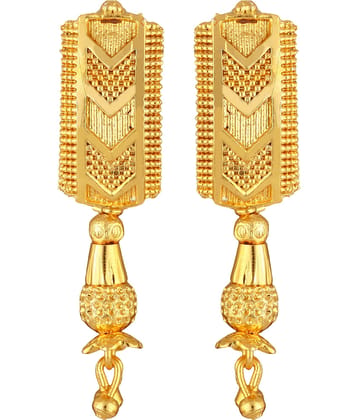 VIVASTRI Golden Drop Earrings ( Pack of 1 )