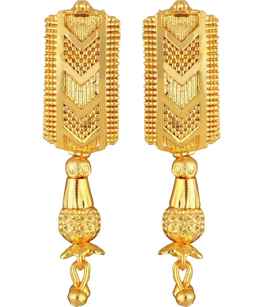 VIVASTRI Golden Drop Earrings ( Pack of 1 )