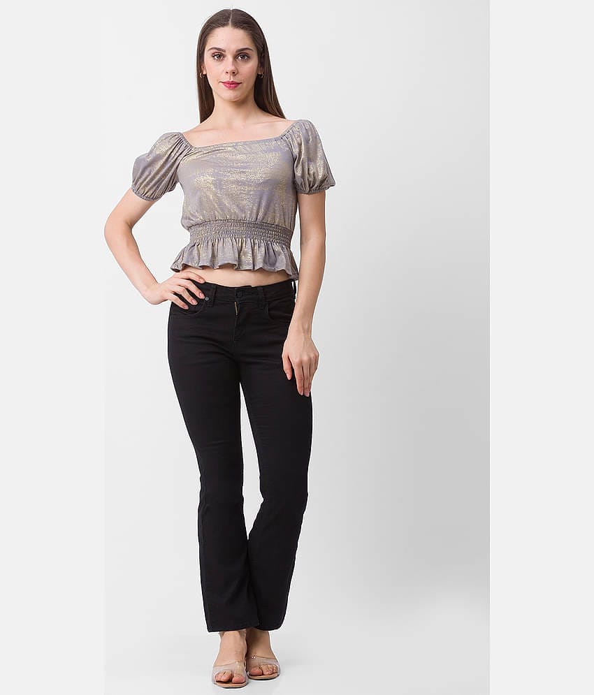 Globus - Grey Polyester Women's Empire Top ( Pack of 1 )