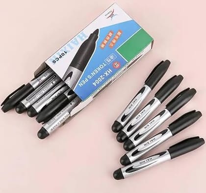 HENG ADISON Black Marker Pens, 100% Fluency, Smooth Writing, Best Tokens Pens MULTI PACK (Japanese, 10, count)