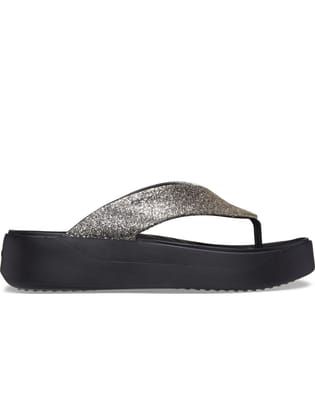 Getaway Chunky Gliter Platform Flip-W5 / Black