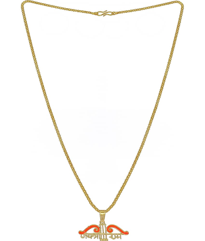 KRIMO Golden Pendant set ( Pack of 1 )
