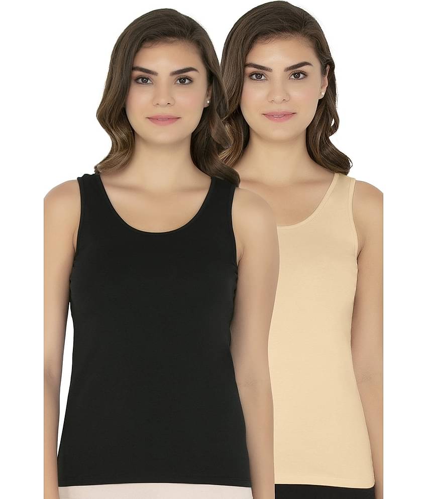Amante Cotton Tanks - Multi Color Pack of 2