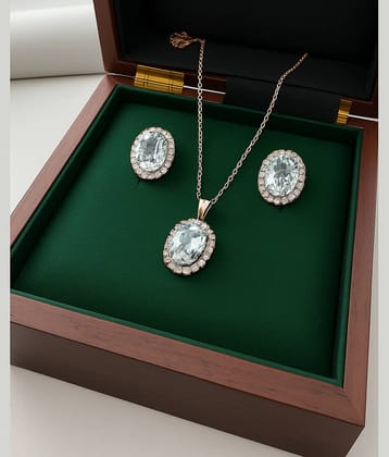 RANEM Rose Gold Pendant set ( Pack of 1 )