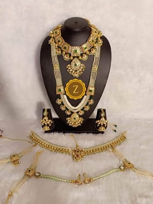 ZEVAR I Kundan Bridal Jewellery Set