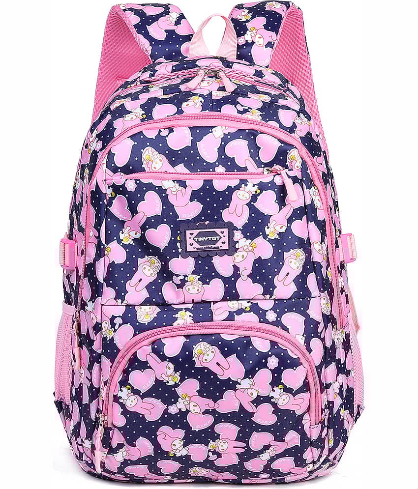 Tinytot Blue Polyester Backpack For Kids