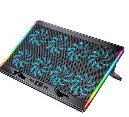 Refurbished CLAW Iceberg F4 - 8 Motor Laptop Cooling Pad with Adjustable Height and LCD Display