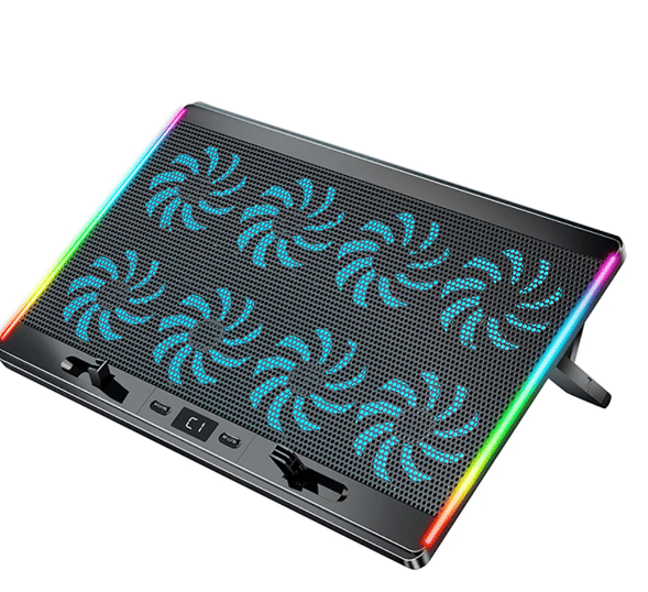 Refurbished CLAW Iceberg F4 - 8 Motor Laptop Cooling Pad with Adjustable Height and LCD Display