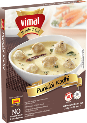VIMAL Ready to Cook and EatPunjabi Kadhi Instant Mix Vegetarian with No Added Preservative and Colours - 300g(Pack of 4)