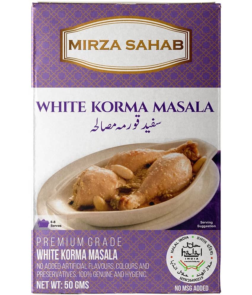 Mirza Sahab White Korma Instant Mix 50 gm Pack of 4