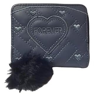 Girl'S Fashion Card Coin Holder Ladies Small Metal Purse Women'S Wallet (Navy Blue)