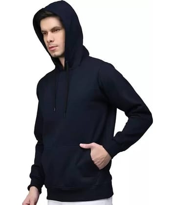 Comio Cotton Blend Hooded Men's Sweatshirt - Blue ( Pack of 1 )