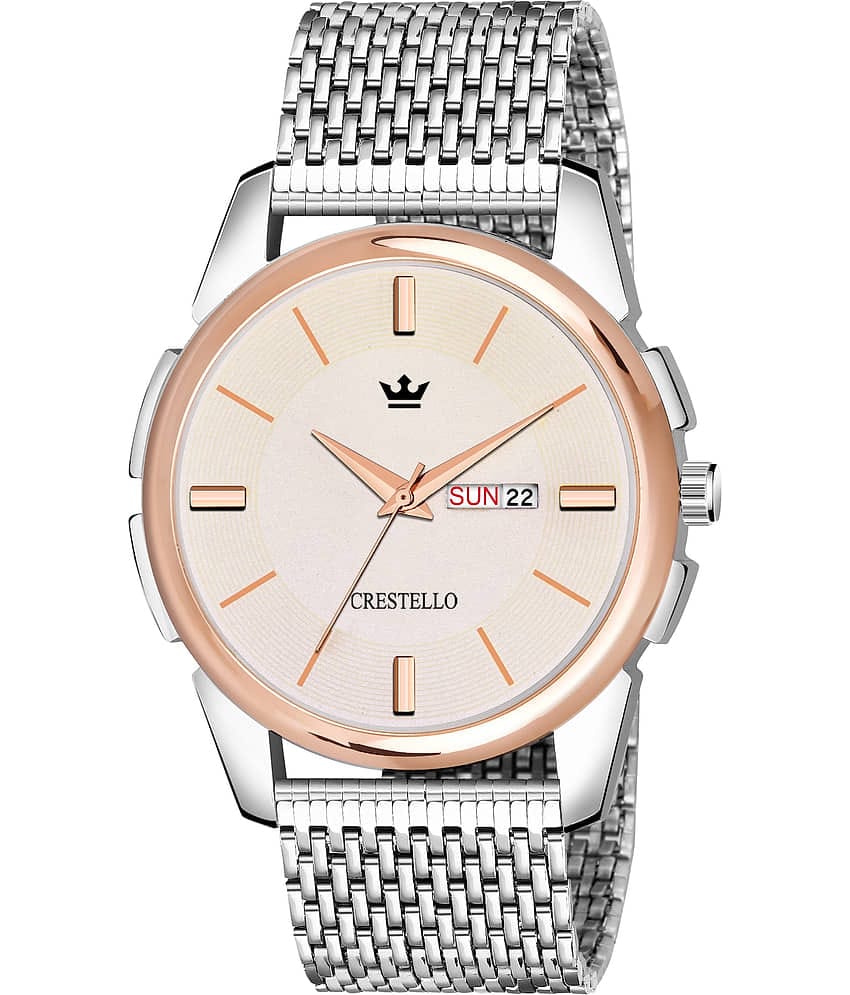 Crestello - Silver Metal Analog Men's Watch
