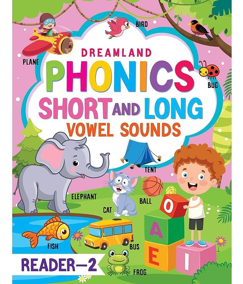 Phonics Reader- 2  (Short and Long Vowel Sounds) Age 5+ - Early Learning Book