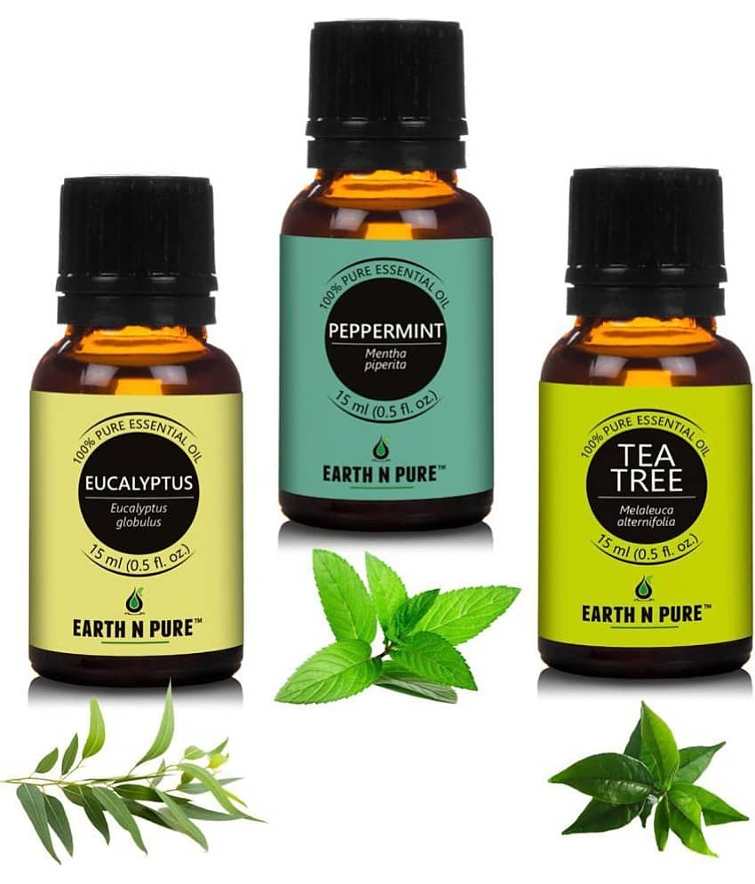 Earth N Pure - Peppermint Essential Oil 15 mL ( Pack of 3 )