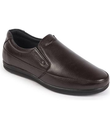 Fausto Brown Men's Slip On Formal Shoes