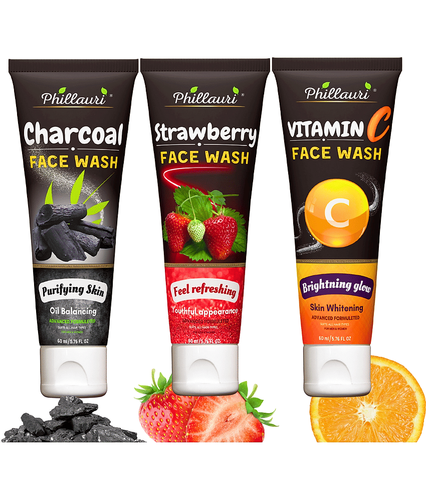 Phillauri - Lightening Face Wash For All Skin Type ( Pack of 3 )