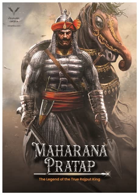 Vimanika Comics Maharana Pratap (Haldighati) Printed Poster Pack of 1 Pcs
