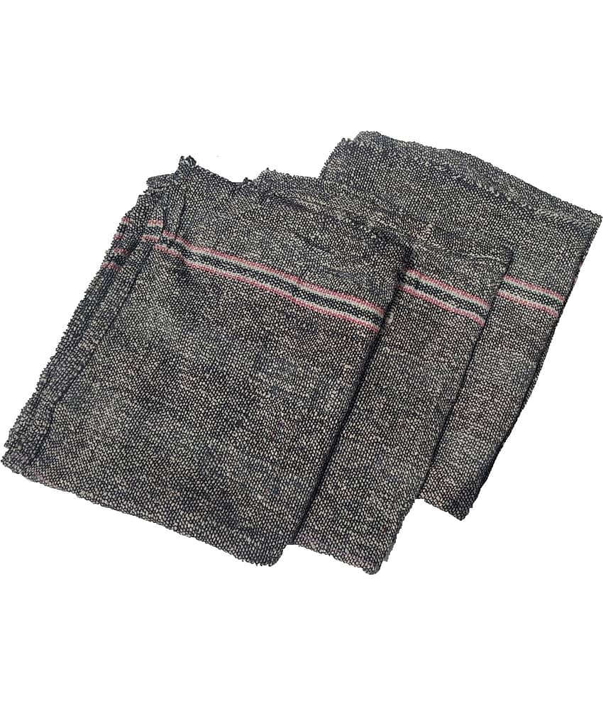 Black and White Color Extra Large Wet and Dry Floor Cleaning Cloth,Pottu, Pocha -24 inchx24 inch - Pack of 3