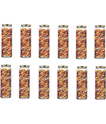 Somil - Storage Container Glass Transparent Utility Container ( Set of 12 )