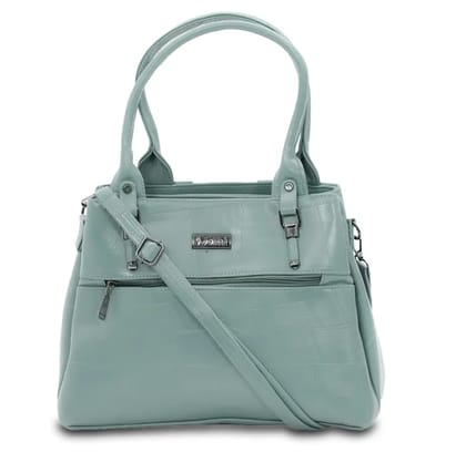 Geometric Fusion  Handbag  | JOTHI Women Green Shoulder Bag