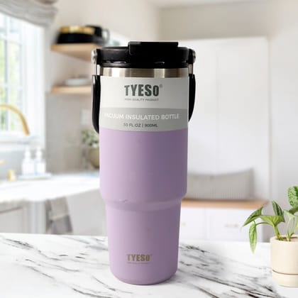 Stainless Steel Vacuum Insulated Coffee Cups Travel Mug With Straw, Tumbler (900 ML Approx / 1 Pc)