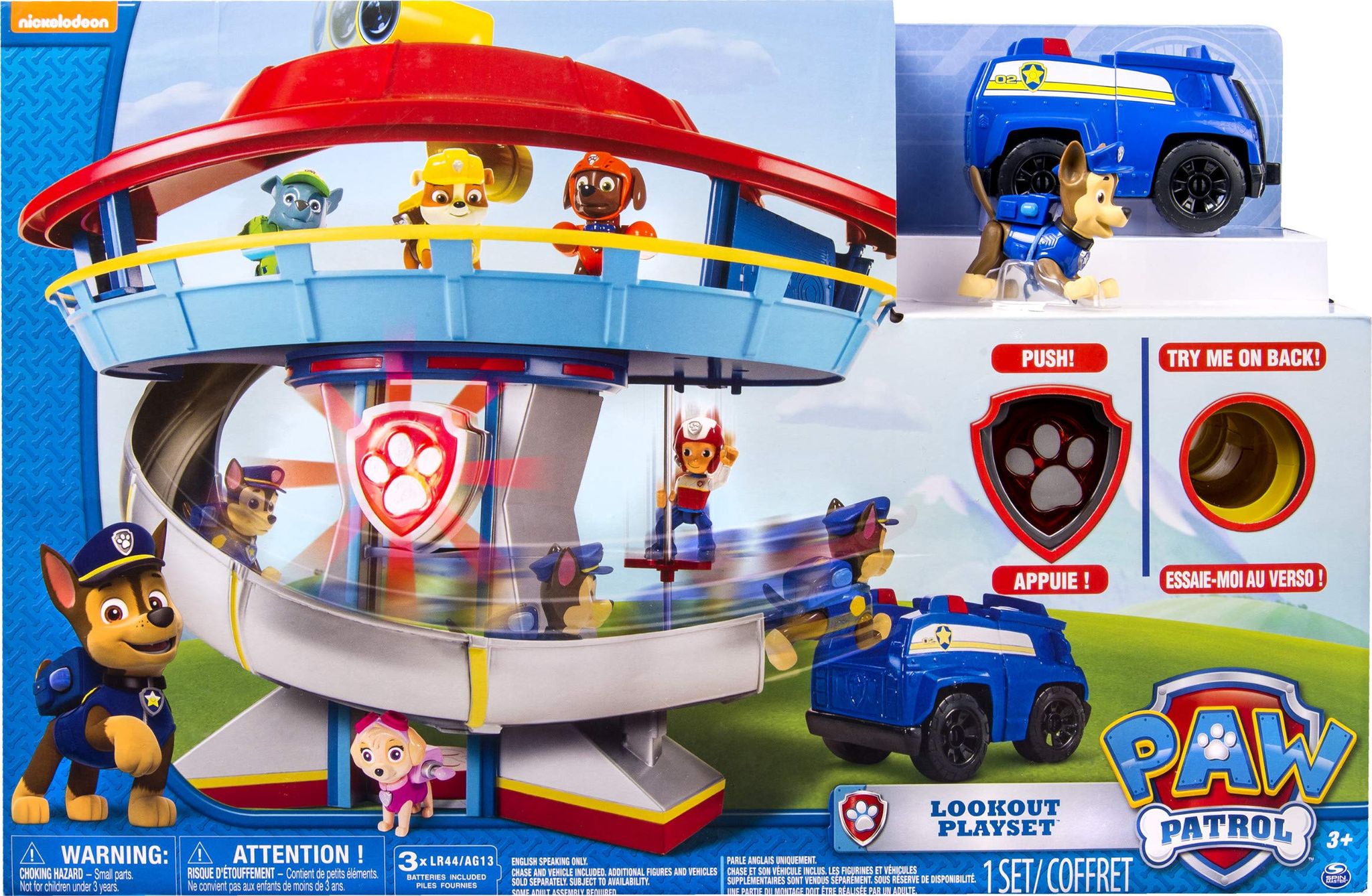 Paw Patrol Lookout Tower Playset, Toys for Boys, 3 Years & Above, Pre School, Action Figures