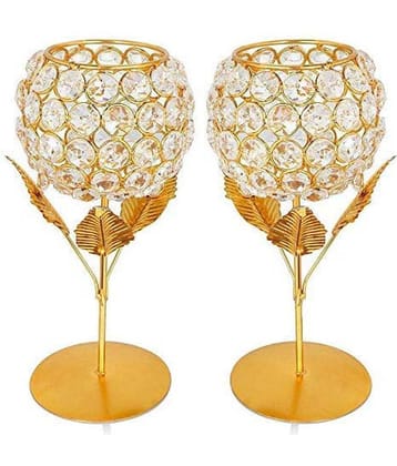 Arsalan Crystal Party Decor Gold - Pack of 2