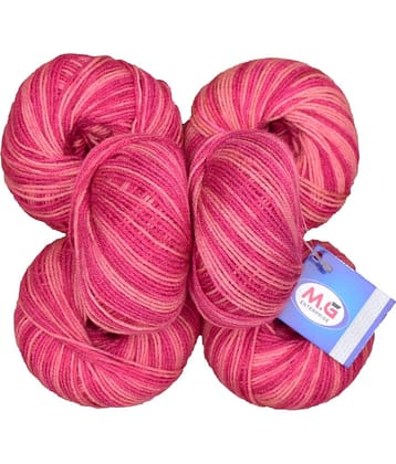 100% Acrylic Wool Multi Strawberry (6 pc) Baby Soft Wool Ball Hand Knitting Wool/Art Craft Soft Fingering Crochet Hook Yarn, Needle Knitting Yarn Thread Dyed