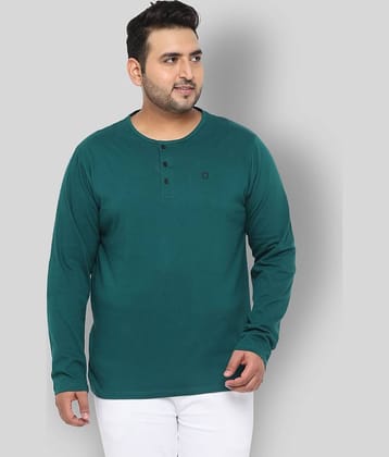 Urbano Plus Pack of 1 Cotton Regular Fit Men's T-Shirt ( Green )