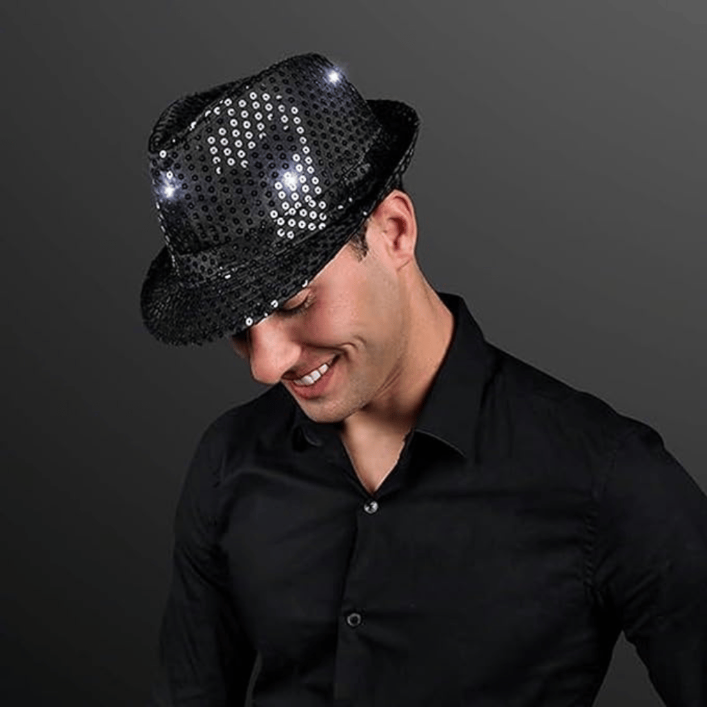 Black Sequin Hat