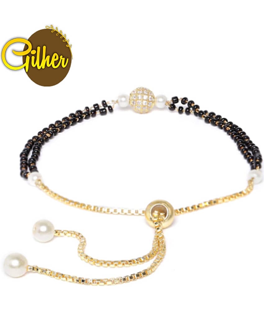 gilher - Black Mangalsutra ( Pack of 1 )