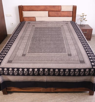 Hand Block Printed Bagh Cotton Double Bed Sheet