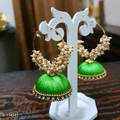 Grand Baali Jhumka with Dangling Loreals Grand Baali Jhumka with Dangling Loreals